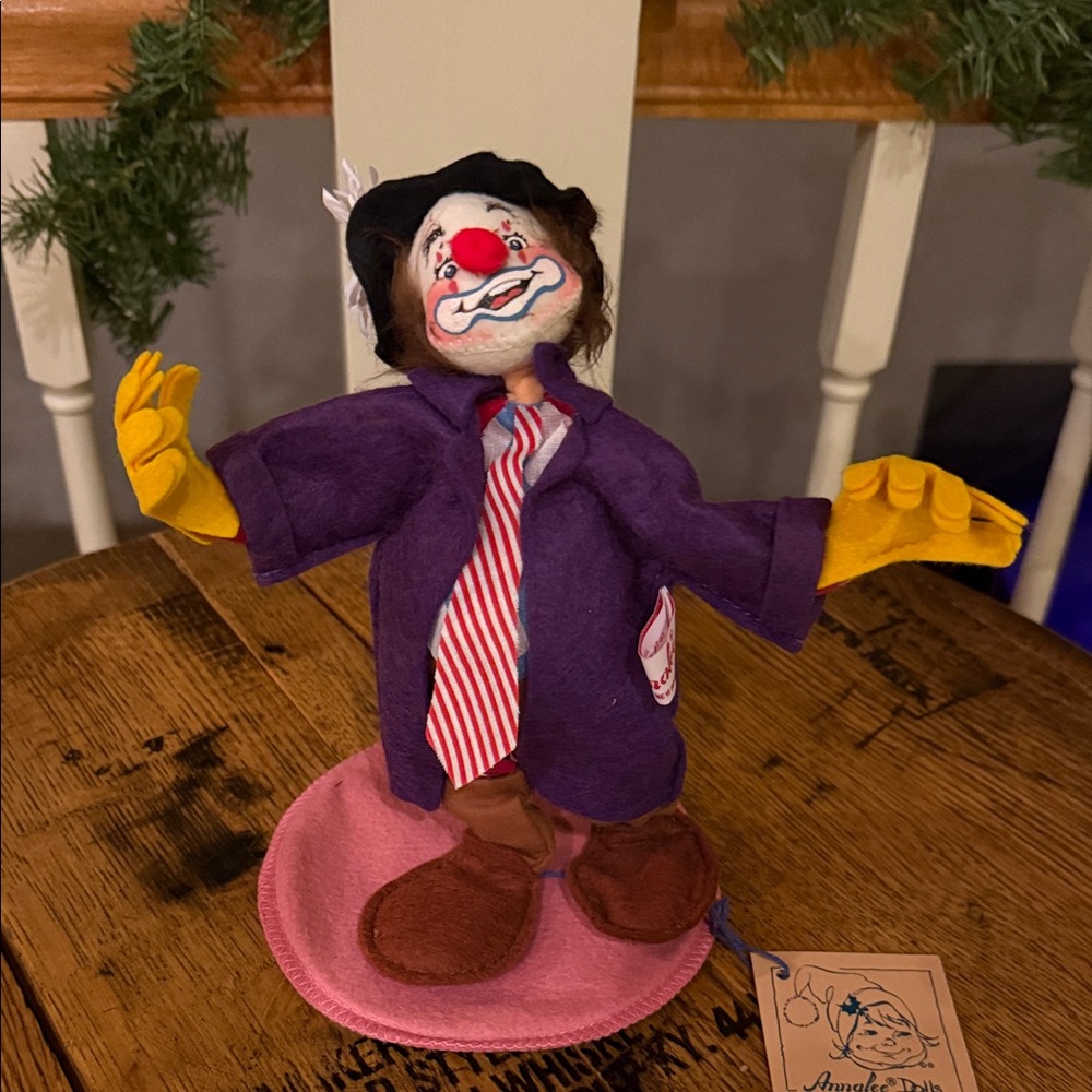 Vintage Hobo Clown 1994 Annalee Poseable doll